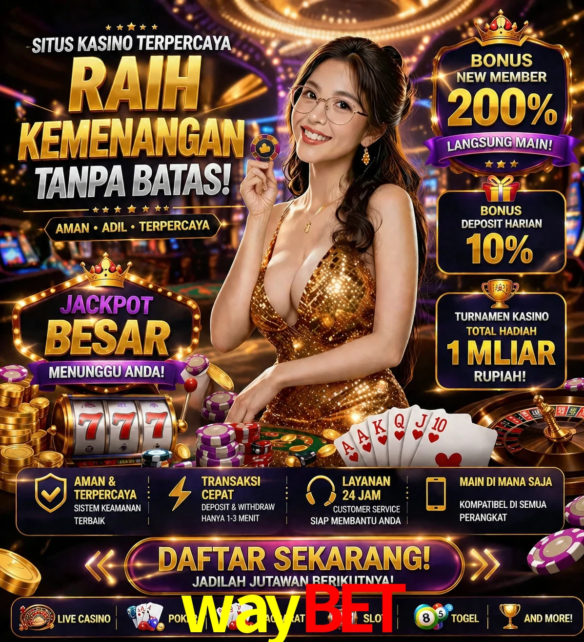 Roleta e blackjack waybet